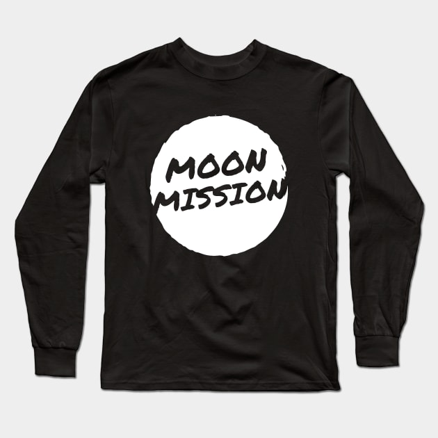 Moon Mission Artwork Long Sleeve T-Shirt by Trader Shirts